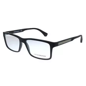 Emporio Armani EA 3038 5063 56 мм унисекс прямоугольные очки 56 мм, цвет rubber black