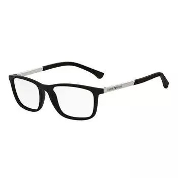 Emporio Armani EA 3069 5063 55 мм унисекс прямоугольные очки 55 мм, цвет rubber black