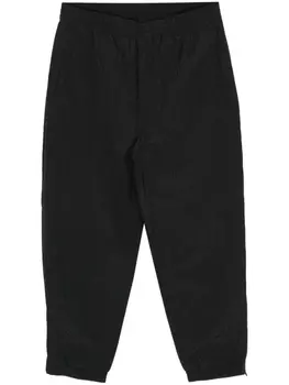 Emporio Armani фактурные брюки с логотипом, черный