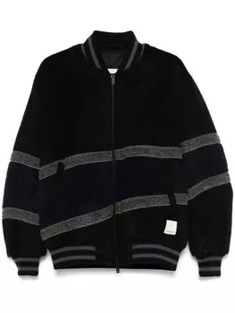 Emporio Armani фактурный бомбер, черный