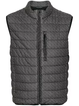 Emporio Armani фактурный жилет, черный