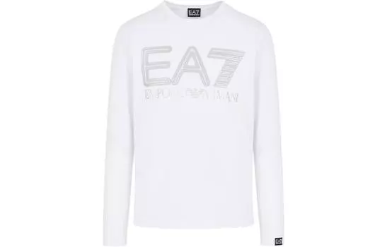 EMPORIO ARMANI Футболка EA7 SS24 унисекс белая