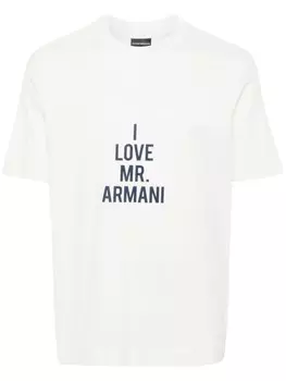 Emporio Armani футболка I love Mr Armani, белый