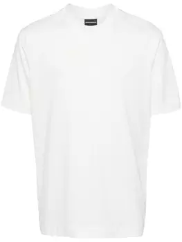 Emporio Armani футболка из джерси с логотипом, белый