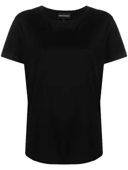 Emporio Armani футболка из органического хлопка, черный
