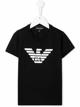 Emporio Armani футболка с логотипом, черный