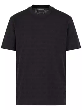 Emporio Armani футболка с логотипом, черный