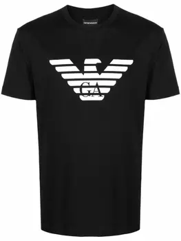Emporio Armani футболка с логотипом, черный