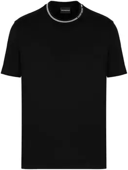 Emporio Armani футболка с логотипом, черный