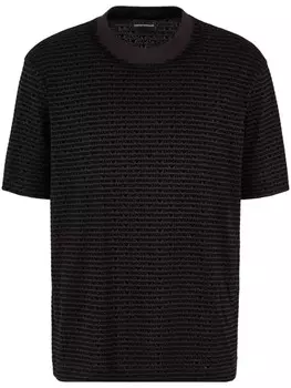 Emporio Armani футболка с логотипом, черный