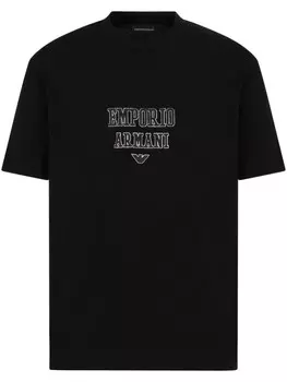 Emporio Armani футболка с логотипом, черный