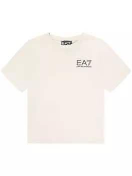 Emporio Armani футболка с логотипом, нейтральный цвет