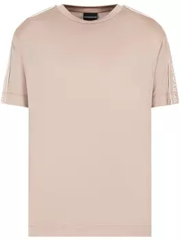 Emporio Armani футболка с логотипом, нейтральный цвет