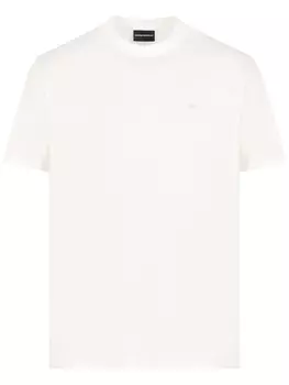 Emporio Armani футболка с логотипом, нейтральный цвет