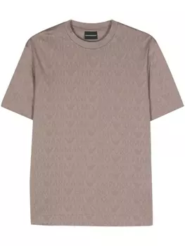 Emporio Armani футболка с логотипом, серый