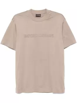 Emporio Armani футболка с логотипом, серый
