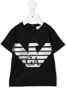 Emporio Armani футболка с логотипом, синий