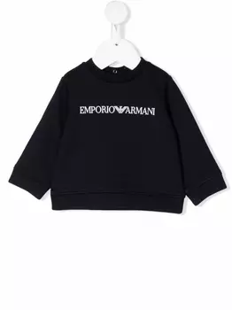 Emporio Armani футболка с логотипом, синий