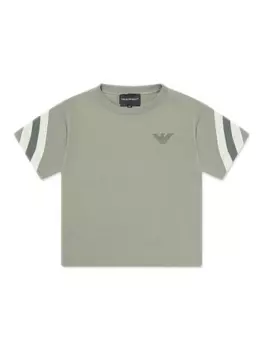 Emporio Armani футболка с логотипом, зеленый
