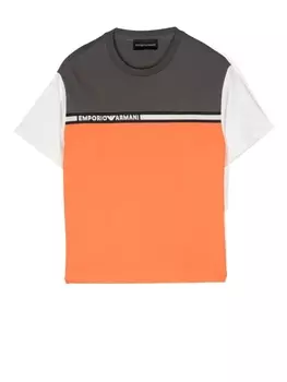 Emporio Armani футболка с логотипом, зеленый