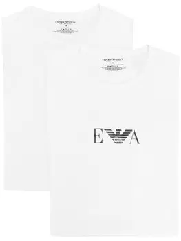 Emporio Armani футболка с принтом-логотипом, белый