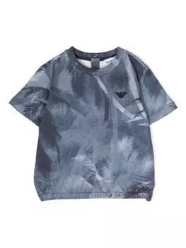 Emporio Armani футболка с принтом, синий