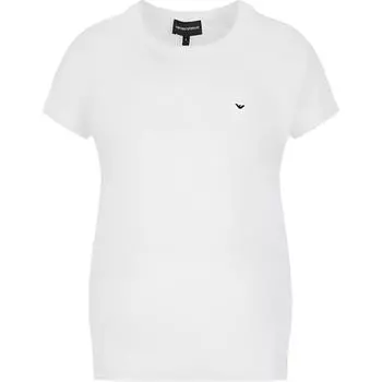 EMPORIO ARMANI Футболка с рукавами реглан, женская, белая