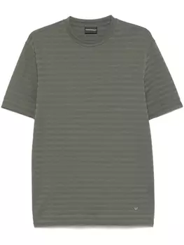 Emporio Armani футболка в полоску, зеленый