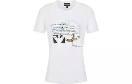 EMPORIO ARMANI Футболка женская белые