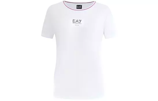 EMPORIO ARMANI Футболка женская EA7 SS24 белая