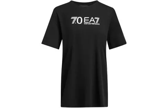 EMPORIO ARMANI Футболка женская EA7 SS24, черная