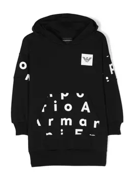 Emporio Armani худи с логотипом, черный