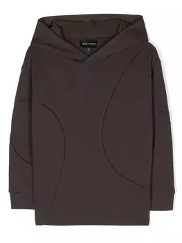 Emporio Armani худи с логотипом, коричневый