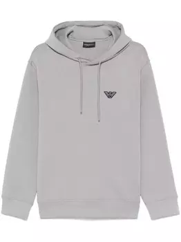 Emporio Armani худи с логотипом, серый