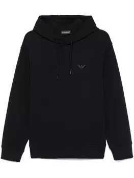 Emporio Armani худи с логотипом, синий
