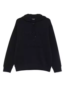 Emporio Armani худи с логотипом, синий