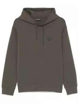 Emporio Armani худи с логотипом, зеленый