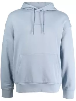 Emporio Armani худи с накладным карманом, синий
