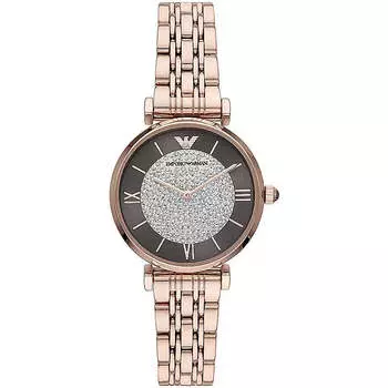 Emporio Armani Элегантные женские часы розового цвета