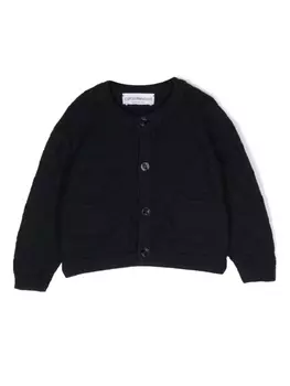 Emporio Armani кардиган из вирджинской шерсти, синий