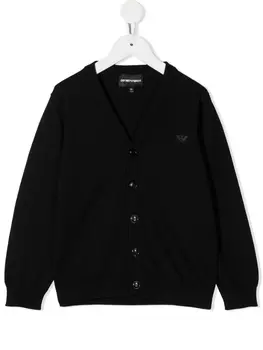 Emporio Armani кардиган на пуговицах, синий
