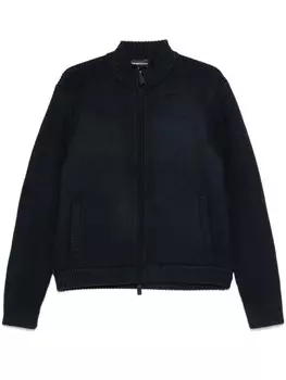 Emporio Armani кардиган со вставками, синий
