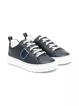 Emporio Armani кеды на шнуровке, синий