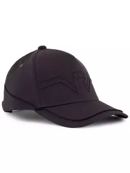 Emporio Armani кепка с вышитым логотипом, коричневый