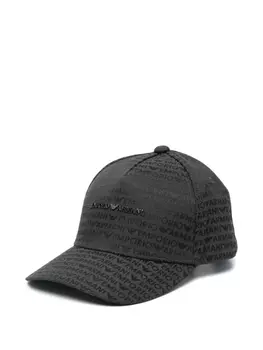 Emporio Armani кепка с жаккардовым логотипом, черный