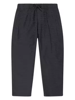 Emporio Armani Kids брюки с логотипом, синий