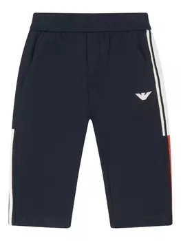 Emporio Armani Kids джоггеры с логотипом, синий
