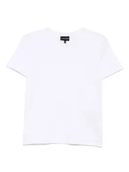 Emporio Armani Kids футболка с логотипом, белый