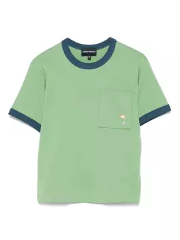 Emporio Armani Kids футболка с принтом Golf Club', зеленый