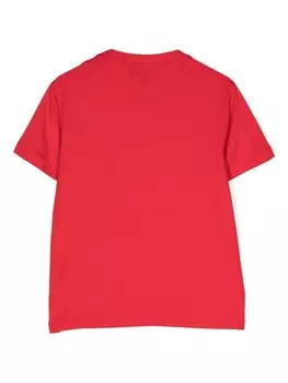 Emporio Armani Kids футболка с принтом, красный